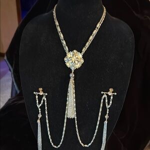 Elegant Silver and Rhinestone Nipple Jewelry